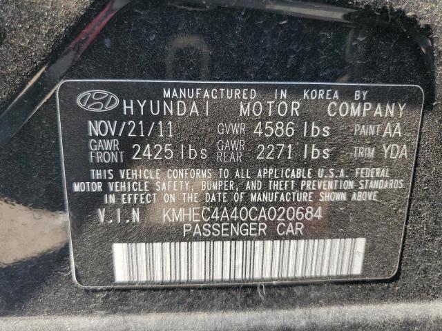 Photo 11 VIN: KMHEC4A40CA020684 - HYUNDAI SONATA HYB 