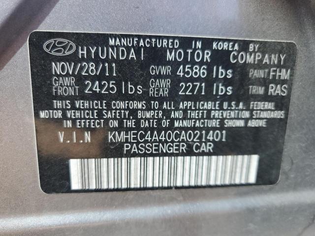 Photo 11 VIN: KMHEC4A40CA021401 - HYUNDAI SONATA HYB 