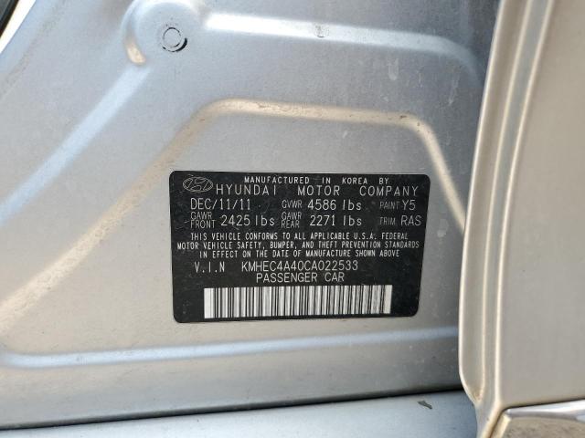 Photo 11 VIN: KMHEC4A40CA022533 - HYUNDAI SONATA HYB 