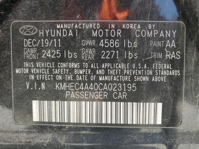 Photo 11 VIN: KMHEC4A40CA023195 - HYUNDAI SONATA HYB 