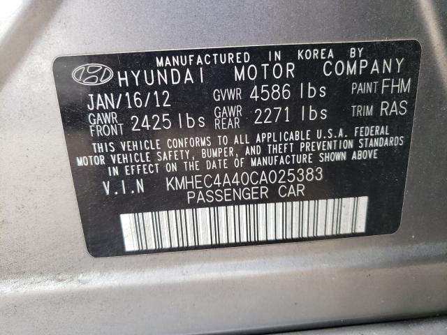 Photo 9 VIN: KMHEC4A40CA025383 - HYUNDAI SONATA HYB 