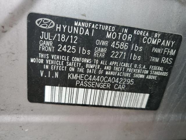 Photo 11 VIN: KMHEC4A40CA042295 - HYUNDAI SONATA HYB 