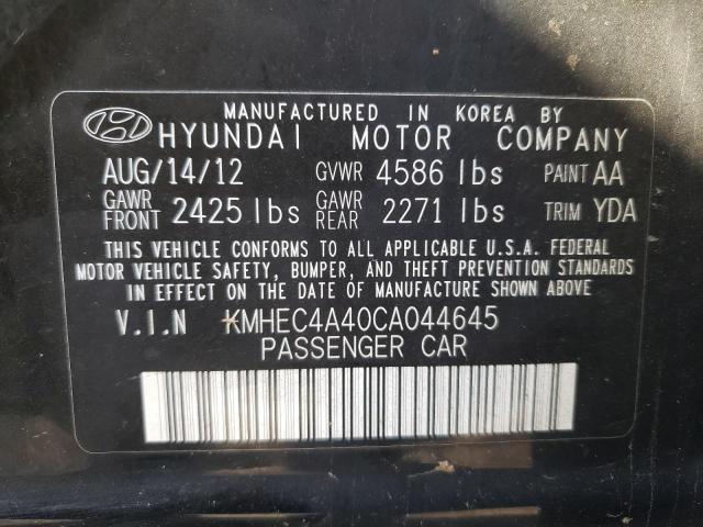 Photo 9 VIN: KMHEC4A40CA044645 - HYUNDAI SONATA HYB 