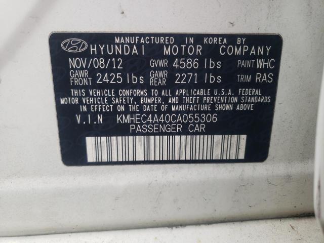 Photo 11 VIN: KMHEC4A40CA055306 - HYUNDAI SONATA HYB 