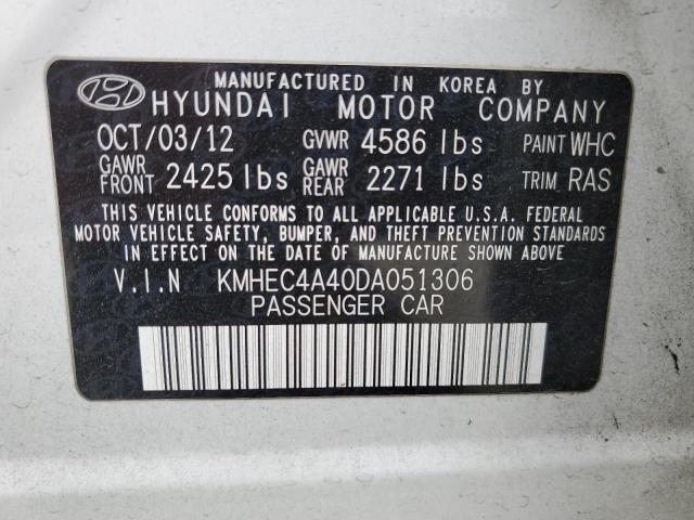 Photo 11 VIN: KMHEC4A40DA051306 - HYUNDAI SONATA 