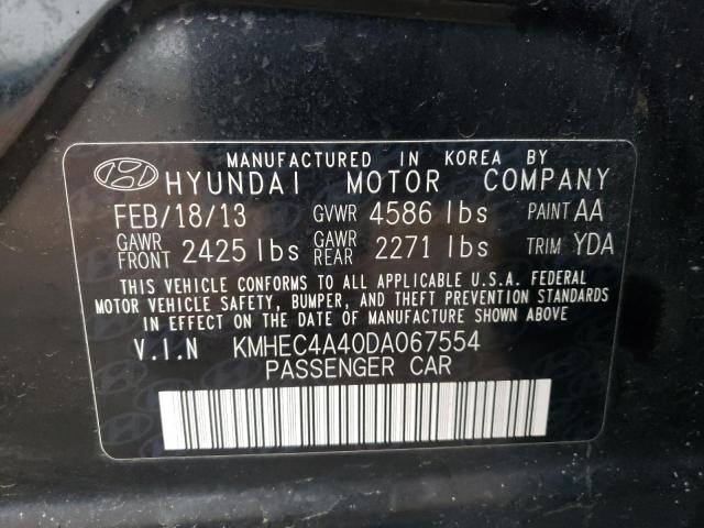 Photo 11 VIN: KMHEC4A40DA067554 - HYUNDAI SONATA HYBRID 