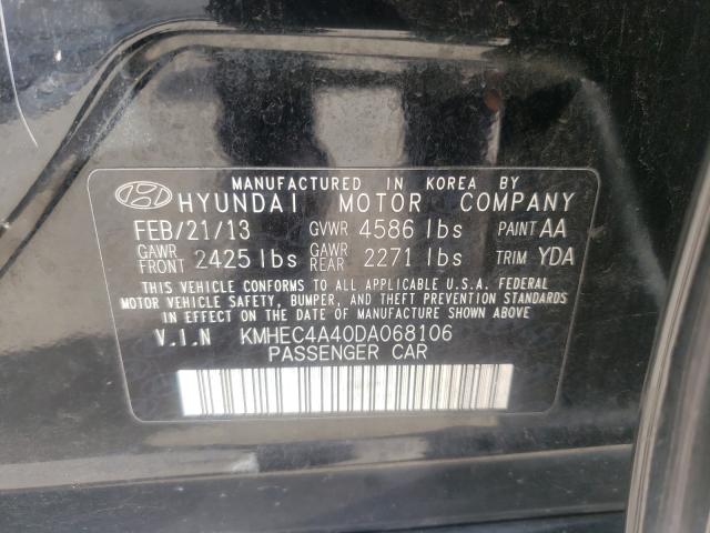 Photo 9 VIN: KMHEC4A40DA068106 - HYUNDAI SONATA HYB 