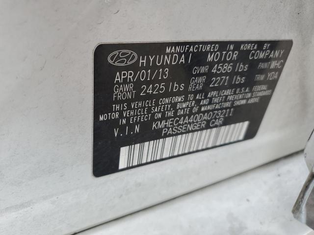 Photo 11 VIN: KMHEC4A40DA073211 - HYUNDAI SONATA HYB 