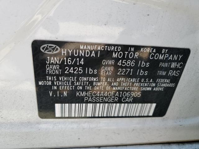 Photo 11 VIN: KMHEC4A40EA106905 - HYUNDAI SONATA HYB 