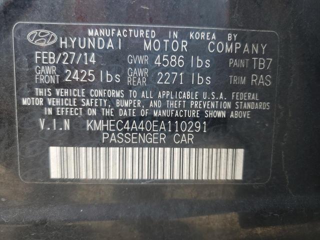 Photo 11 VIN: KMHEC4A40EA110291 - HYUNDAI SONATA HYB 