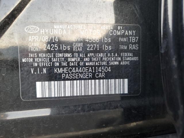 Photo 11 VIN: KMHEC4A40EA114504 - HYUNDAI SONATA HYB 