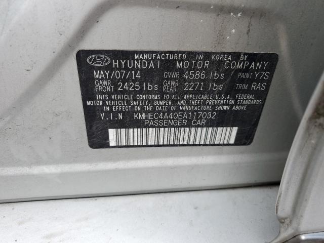 Photo 11 VIN: KMHEC4A40EA117032 - HYUNDAI SONATA HYB 