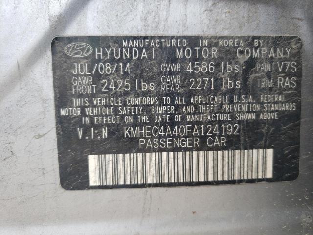 Photo 11 VIN: KMHEC4A40FA124192 - HYUNDAI SONATA 