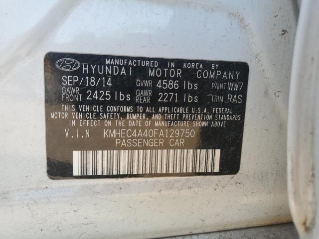 Photo 12 VIN: KMHEC4A40FA129750 - HYUNDAI SONATA HYB 