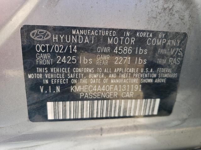 Photo 11 VIN: KMHEC4A40FA131191 - HYUNDAI SONATA HYB 