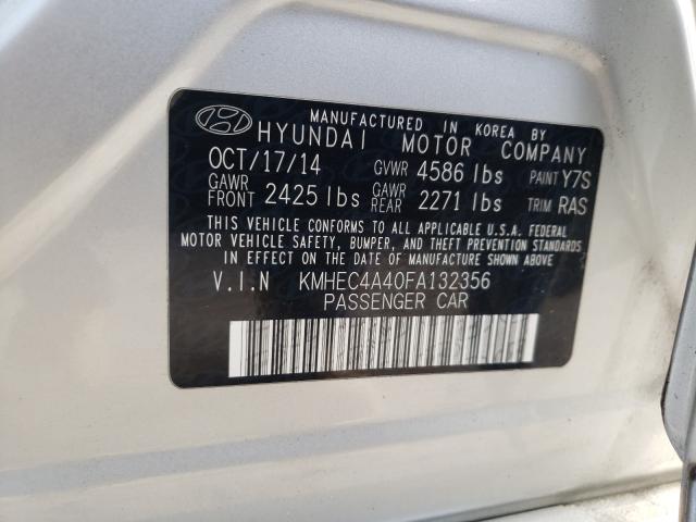 Photo 9 VIN: KMHEC4A40FA132356 - HYUNDAI SONATA HYB 