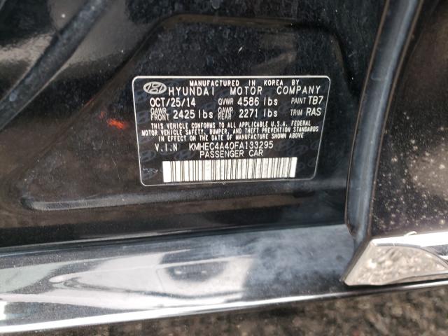 Photo 9 VIN: KMHEC4A40FA133295 - HYUNDAI SONATA 