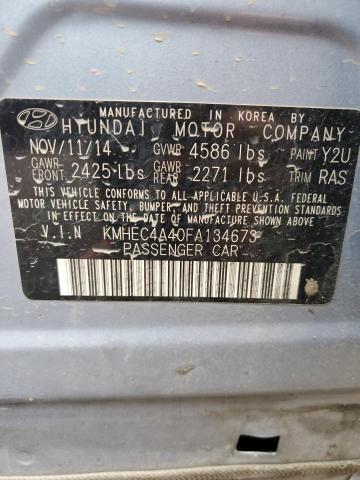 Photo 12 VIN: KMHEC4A40FA134673 - HYUNDAI SONATA 