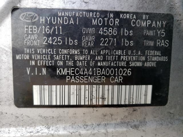 Photo 9 VIN: KMHEC4A41BA001026 - HYUNDAI SONATA HYB 