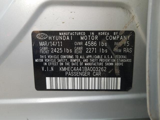 Photo 9 VIN: KMHEC4A41BA003262 - HYUNDAI SONATA HYB 