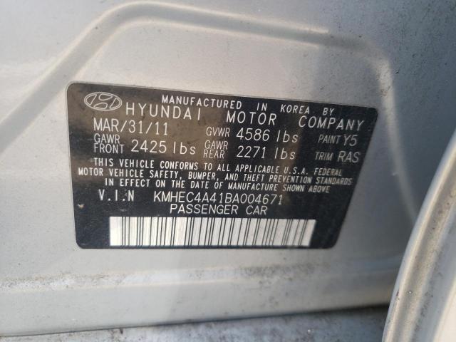 Photo 11 VIN: KMHEC4A41BA004671 - HYUNDAI SONATA HYB 