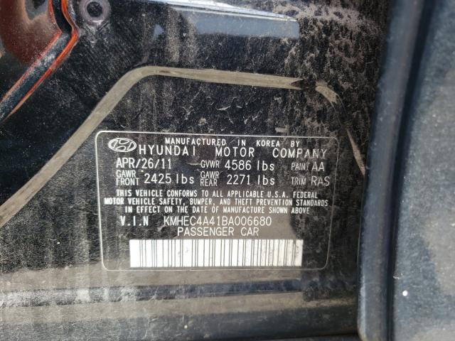 Photo 9 VIN: KMHEC4A41BA006680 - HYUNDAI SONATA HYB 