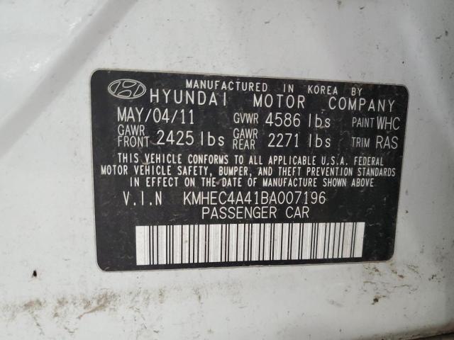 Photo 11 VIN: KMHEC4A41BA007196 - HYUNDAI SONATA HYB 