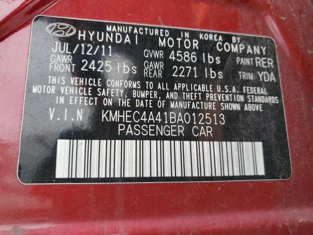 Photo 9 VIN: KMHEC4A41BA012513 - HYUNDAI SONATA HYB 