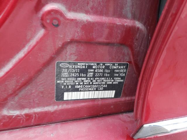 Photo 12 VIN: KMHEC4A41BA012544 - HYUNDAI SONATA HYB 