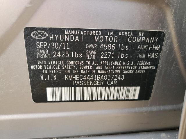 Photo 11 VIN: KMHEC4A41BA017243 - HYUNDAI SONATA 