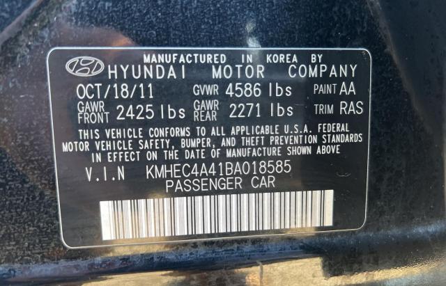 Photo 9 VIN: KMHEC4A41BA018585 - HYUNDAI SONATA HYB 