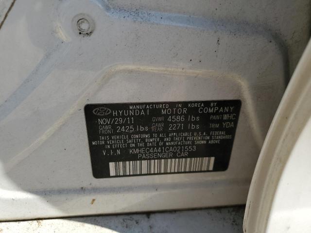 Photo 11 VIN: KMHEC4A41CA021553 - HYUNDAI SONATA HYB 