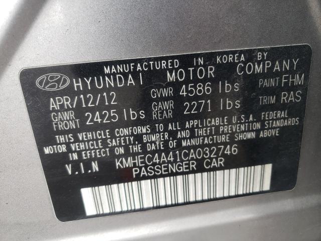 Photo 9 VIN: KMHEC4A41CA032746 - HYUNDAI SONATA HYB 