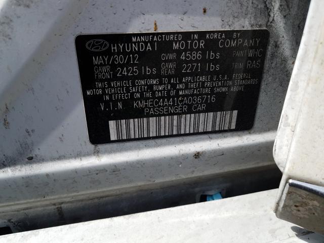 Photo 9 VIN: KMHEC4A41CA036716 - HYUNDAI SONATA HYB 