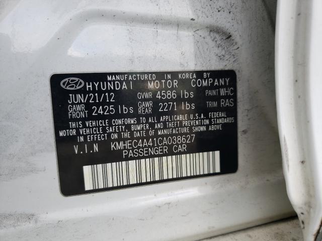 Photo 9 VIN: KMHEC4A41CA038627 - HYUNDAI SONATA 