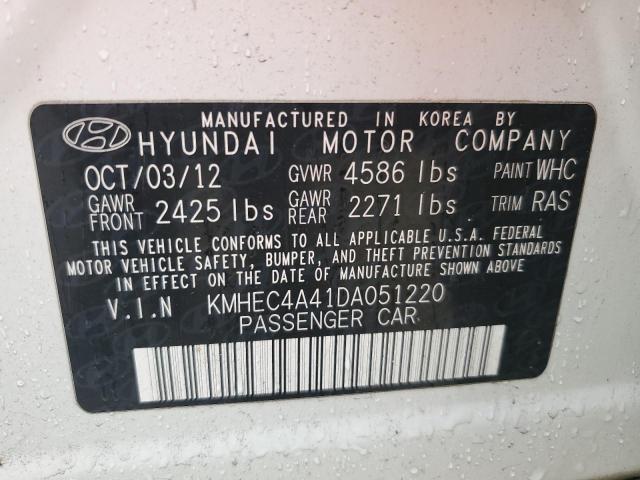 Photo 11 VIN: KMHEC4A41DA051220 - HYUNDAI SONATA 