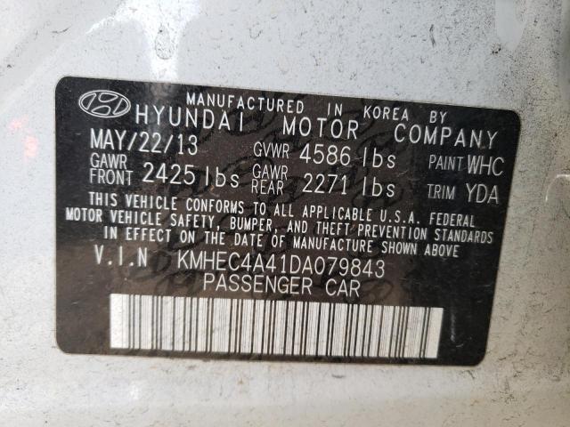 Photo 11 VIN: KMHEC4A41DA079843 - HYUNDAI SONATA 