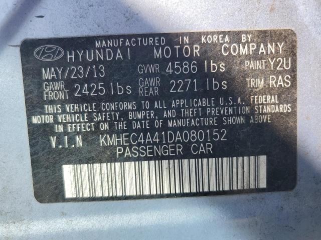 Photo 11 VIN: KMHEC4A41DA080152 - HYUNDAI SONATA HYB 