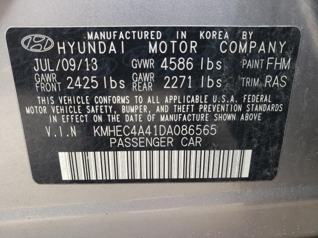 Photo 9 VIN: KMHEC4A41DA086565 - HYUNDAI SONATA HYB 