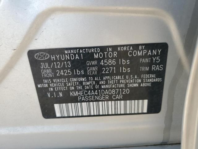 Photo 11 VIN: KMHEC4A41DA087120 - HYUNDAI SONATA HYB 