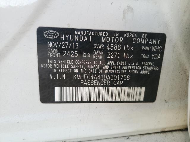 Photo 11 VIN: KMHEC4A41DA101758 - HYUNDAI SONATA HYB 