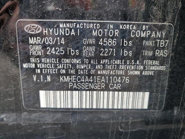 Photo 11 VIN: KMHEC4A41EA110476 - HYUNDAI SONATA HYB 