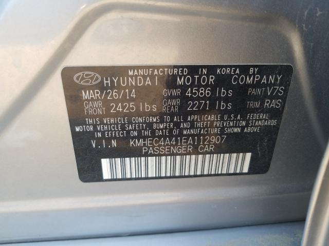 Photo 9 VIN: KMHEC4A41EA112907 - HYUNDAI SONATA 