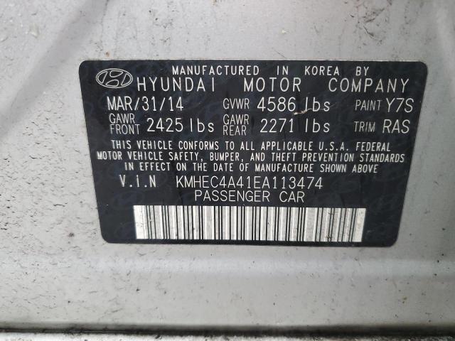 Photo 11 VIN: KMHEC4A41EA113474 - HYUNDAI SONATA HYB 