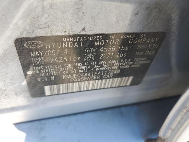 Photo 11 VIN: KMHEC4A41EA117248 - HYUNDAI SONATA HYB 