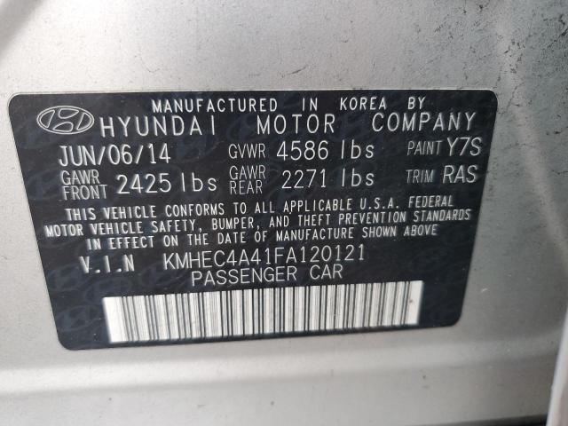 Photo 11 VIN: KMHEC4A41FA120121 - HYUNDAI SONATA HYB 