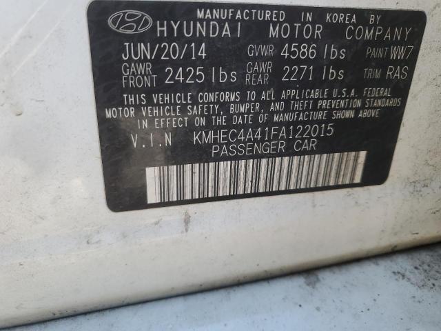 Photo 11 VIN: KMHEC4A41FA122015 - HYUNDAI SONATA HYB 