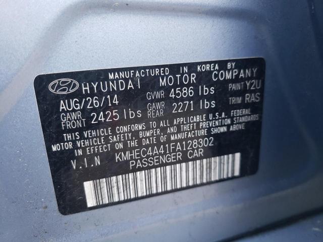 Photo 9 VIN: KMHEC4A41FA128302 - HYUNDAI SONATA HYB 