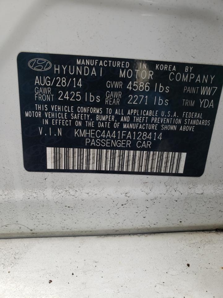 Photo 12 VIN: KMHEC4A41FA128414 - HYUNDAI SONATA 