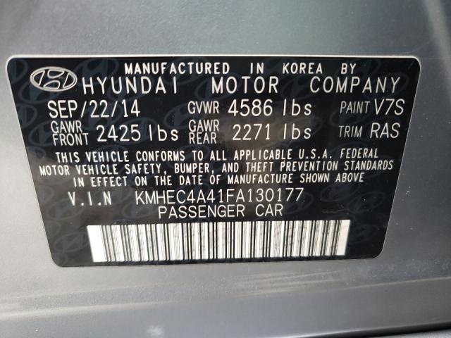 Photo 9 VIN: KMHEC4A41FA130177 - HYUNDAI SONATA HYB 